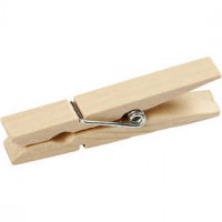 Clothes Pegs, L: 48 mm, W: 6 mm, 20 pcs, birch [HOB-564551]
