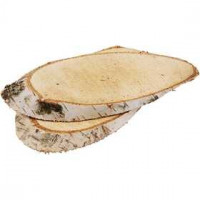 Wood Slices, approx. 15x9 cm, thickness 15 mm, 7 pcs [HOB-567030]
