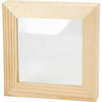 3D Frame, size 12.3x12.3 cm, depth 2.5 cm, 1 pc, pine [HOB-575610]