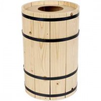 Carnival Barrel, H: 38 cm, 1 pc, pine [HOB59206]