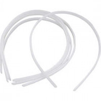 Hair Band, W: 8 mm, 20 pcs, white [HOB-60080]