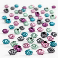 Bead Mix, D: 6 mm, hole size 2 mm, 200 g [HOB-61716]