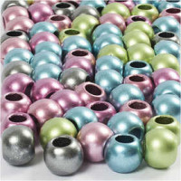 Pony Beads, D: 10 mm, hole size 4 mm, 125 ml [HOB-617180]