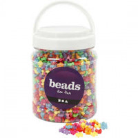 Shape Beads, D: 9.5 mm, hole size 1.5 mm, 700 ml, asstd colours [HOB-61763]
