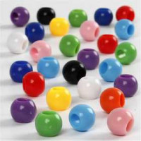 Pony Beads, D: 8 mm, hole size 4 mm, 125 ml [HOB-618330]