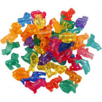 Novelty Shape Beads, size 25 mm, hole size 4 mm, 2000 ml, asstd colours [HOB-61834]