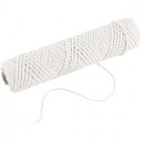 Candle Wick for pure paraffin, size 3x10, W: 2 mm, 80 m [HOB-73321]