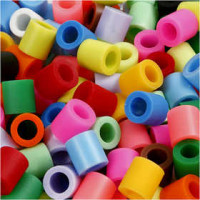 Fuse Beads, size JUMBO mm, size 10x10 mm, 3200 mixed, additional colours [HOB-753541]