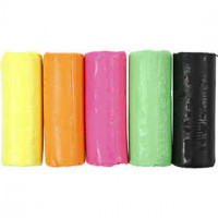 Soft Clay, H: 9.5 cm, D: 10 cm, 400 g, neon colours [HOB-78691]