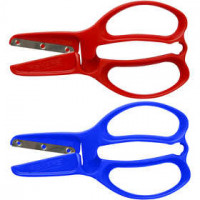 Kids Scissors, L: 11 cm, 12 pcs, blue, red [HOB-9390]