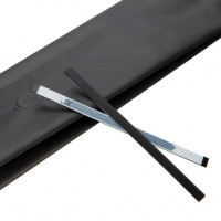 Tin Ties Sticky 14cm Black (100 pieces) [TT5BKD]