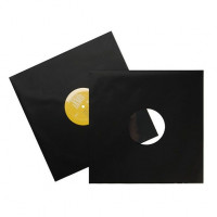 Inner Sleeves for 12 inch Records Matt Black (100 pieces) [BLPBM]
