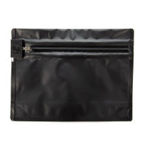 Plastic Bags Matt Black 20.3x6.2x15.2cm with Child-proof Closure (10 pieces) [CRZ68B]