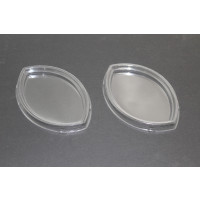 Plastic Lid Eye shape 11.7x7.8x1.5 cm (100 pieces) [CLE36]
