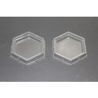 Plastic Lid Hexagon 8.9x7.9x1.5cm (100 pieces) [CLH3]