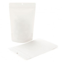 Stand Up Pouches Compostable Kraft White 14.9x8.9x23.2cm | 312 grams (100 pieces) [ZBGEK7W]