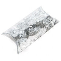 Pillow Packs Hot Stamp Print Silver 10x4x17cm (25 pieces) [FS204]