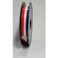 Curling Ribbon Blue/White and Red 19mm x 91 meter (1 roll) [HV-DFR19]