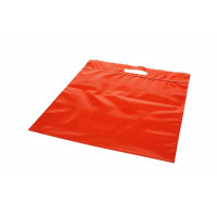 Plastic Carrier Bags Red 33.6x33.6 + 6.4cm 75 micron with Grip Seal (100 pieces) [ZH13RD5]