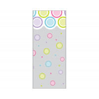 Printed Bags Dots Artistic 8.9x5.1x19.1cm with side gusset (100 pieces) [G3MDE]