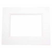 Mount Board Double thick White/White 27.9x35.6cm with 19.4x24.5cm Window (10 pieces) [MD20148]