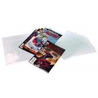 Plastic Bags for Comic Books 22x28 + 4cm with Protective Closure (100 pieces) [COMIC6PC]