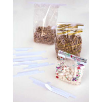 Tin Ties Sticky for 7.5cm wide Bags (1.000 pieces) [TTA3WH]