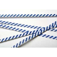Tin Ties 15.2x0.4cm Paper White/Blue striped (1.000 pieces) [TT6WBS]