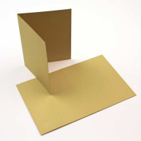 Cards Gold/Green 14x10.8cm (50 pieces) [PC211]