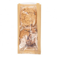 Kraft Bags 10.2x5.4x20.3cm with side gusset (100 pieces) [KSG3]
