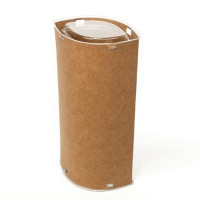 Kraft Gift Boxes oval 7.8x5.2x15.4cm (25 pieces) [KTE26]