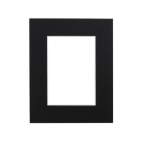 Mount Board "slide in" 20.3x25.4cm Black/White with 11.5x16.5cm Window (10 pieces) [MS40003]