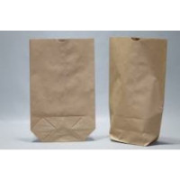 Cross Bottom Bags Kraft (content 0.5 kg) 14x22cm - 1 ply 70 grs [100 pieces) [PAK1412]