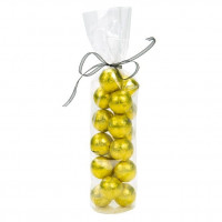 Plastic Bags round Bottom 5.1x25.4cm 40 micron and with White Insert (50 pieces) [RPBG1]