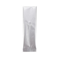 Coffee Pouches Silver with Valve 8x6x26 cm 285 grams (50 pieces) [SGC1S]