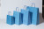 Paper Carrier Bags Blue 32+12x41cm Kraft 100 grams (50 pieces) [PAM3241BL]