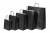 Paper Carrier Bags Black 22+10x31cm Kraft 90 grams (50 pieces) [PAM2231BK]