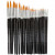 Gold Line Brushes, size 0+1+2+4+8+12+18+22, W: 1.5-8 mm, 36 pcs [HOB-10749]