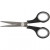 Kids scissors, L: 14 cm, 12 pcs, black [HOB-11195]