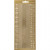 Stickers, sheet 10x23 cm, 1 sheet, gold [HOB-170023]