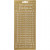 Stickers, sheet 10x23 cm, 1 sheet, gold [HOB-170115]