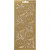 Stickers, sheet 10x23 cm, 1 sheet, gold [HOB-170198]
