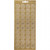 Stickers, sheet 10x23 cm, 1 sheet, gold [HOB-170211]