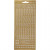 Stickers, sheet 10x23 cm, 1 sheet, gold [HOB-170212]