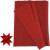 Paper Star Strips, W: 10 mm, D: 4.5 cm, 500 strips, red [HOB-20932]