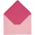 Envelope, size 11.5x16 cm, 100 g, 10 pcs, rose/pink [HOB-217009]