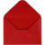 Envelopes, size 11.5x16 cm, 110 g, 10 pcs, red [HOB-217013]