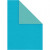 Paper, A4 210x297 mm, 100 g, 20 sheets, light turquoise/dark turquoise [HOB-218008]