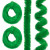 Chenille Green 5mtr Ø 3cm (1 pc) [IFS-22605]