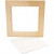 Framed Canvas Panel, outer size 20.8x20.8 cm, depth 1.5 cm, 1 pc, white, pine [HOB-226200]